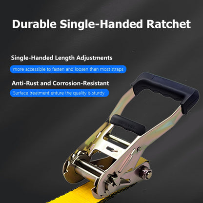 4Pack 2 Inch Ratchet Strap Heavy Duty, 20ft Ratchet Straps Tie Down with Double J Hook, 10000 LBS Break Strength, Cargo Ratchet Straps for Moving, Truck, Trailers, Motorcycles