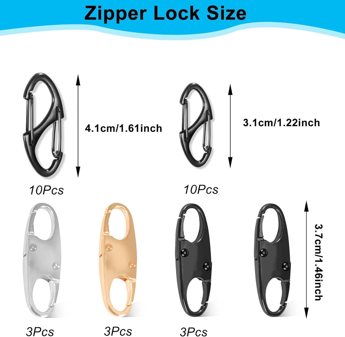 29PCS Lock Combo Set, Double-Sided Spring S Anti-Theft Locks for Luggage, Backpacks, Suitcases, Clothing, Purses, Boots, Travel & Outdoor Security