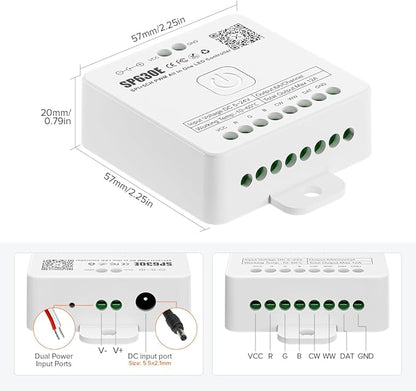 BTF-LIGHTING SP630E Bluetooth Controllers 4 Zones 2.4GHz RF RB4 Remote Kit