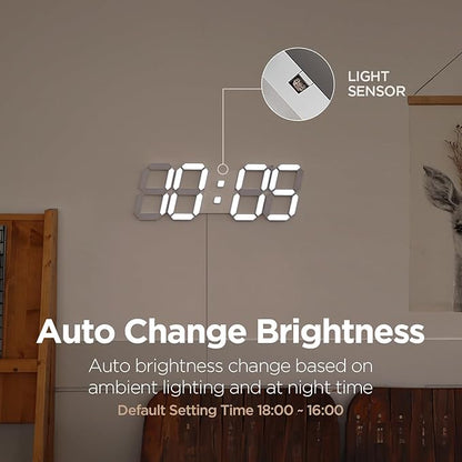 mooas 3D LED Clock