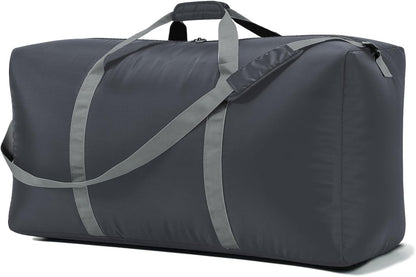 105L Extra Large Duffel Bag 32.5 inch Lightweight Luggage for Travel-Grey