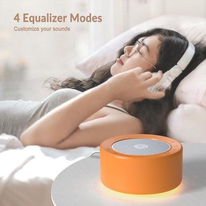 Nursery Lamp with Sound Machine, Mood Lighting, 7 Colors Night Light, 30 Soothing Sounds, White Noises for Baby, Adults. Timer, Plug in, Memory Function, Touch Control