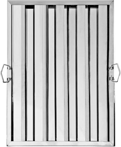 New Star Foodservice 54408 Stainless Steel Hood Filter 20" W x 25" H, Set of 6