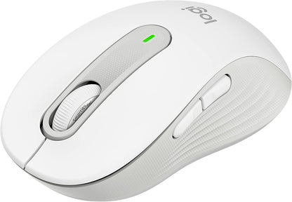Logitech Wireless Mouse Signature M650 - Small to Medium Sized Hands, Right Handed, 2-Year Battery, Silent Clicks, Customizable Buttons, Bluetooth, PC/Mac/Chromebook - Off White
