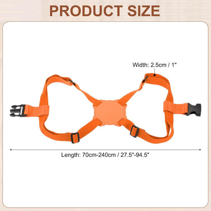 MECCANIXITY Luggage Strap Bag Bungee Elastic Suitcase Adjustable Belt for Suitcases Add A Bag Easy to Travel, Orange