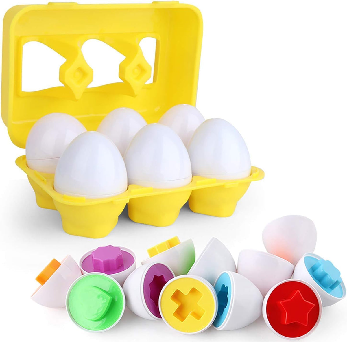 VUIYA Color Matching Egg Set for Kids - Educational Toy for Color and Shape Recognition