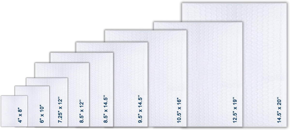9.5x14.5 inches Poly Bubble Mailer Self Seal Shipping Envelopes 2.5 Mil 100 Pack