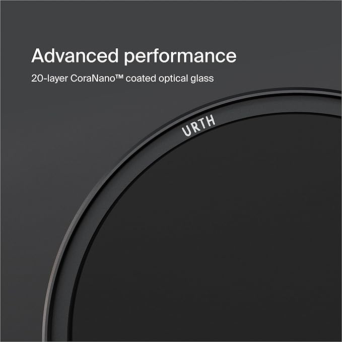 Urth 72mm Magnetic Ethereal Black Mist ½ Diffusion Lens Filter (Plus) — Cinematic Effect, 20-Layer Nano-Coated Light Dispersing Particles