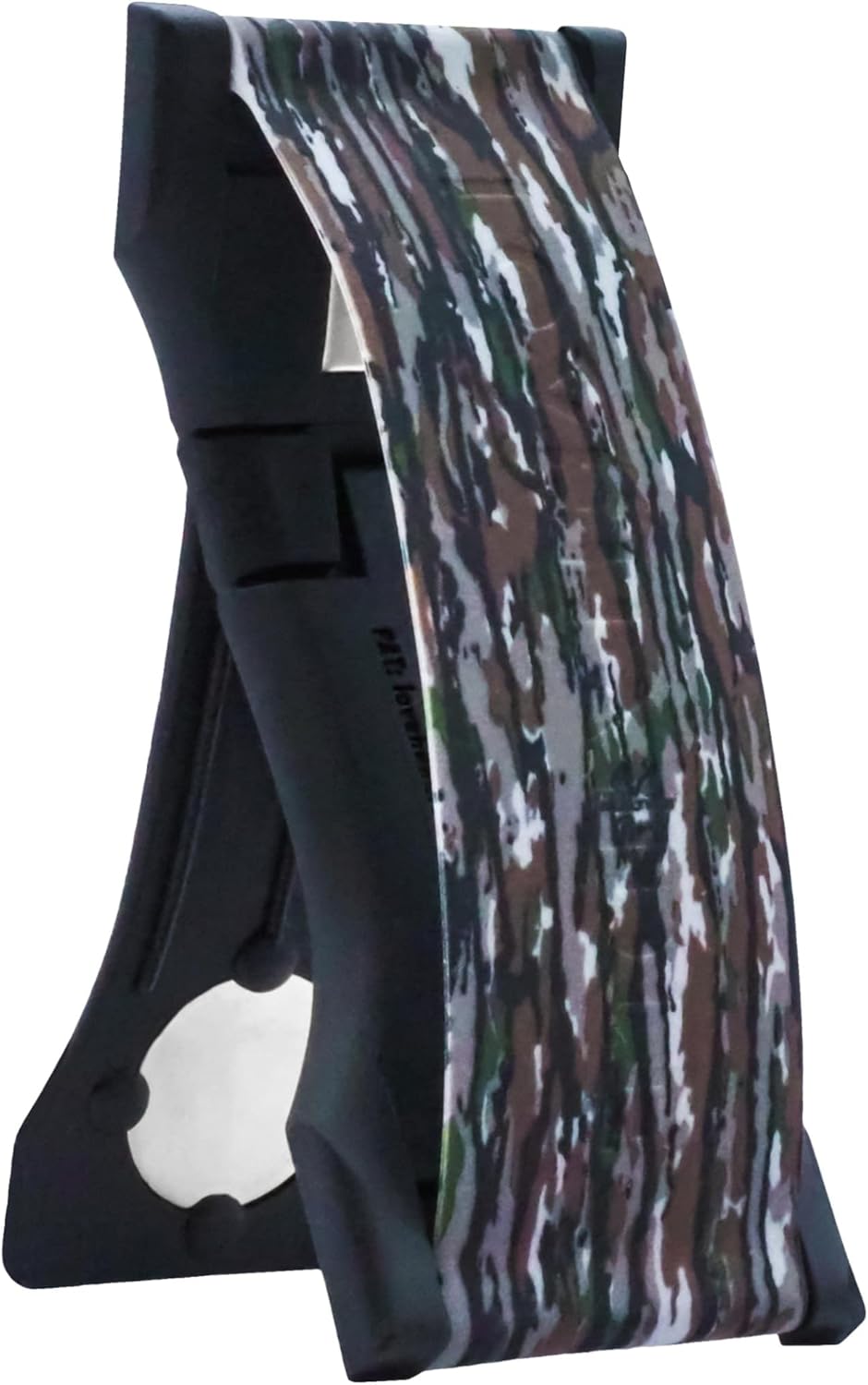 LOVEHANDLE PRO Premium Phone Grip - Silicone Phone Strap - Magnetic Phone Mount and Kickstand for Smartphone and Tablet - Realtree Original Camo Silicone