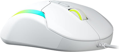 Turtle Beach Kone II – Wired Ergonomic RGB Gaming Mouse, 26K DPI Optical Sensor, 100M Click Life Optical Switches, 23 Customizable Inputs, 4D Scroll Wheel, Pure PTFE Glides - Arctic White