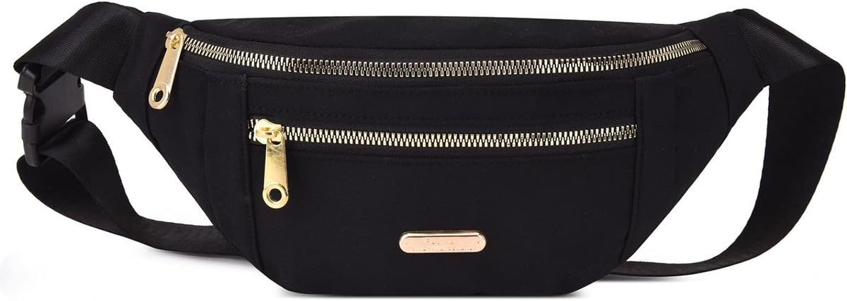 DAITET Crossbody Fanny Pack for Men&Women,Large Waist Bag & Hip Bum Bag with Adjustable Strap for Outdoors Workout Traveling Casual Running Hiking Cycling