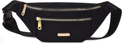 DAITET Crossbody Fanny Pack for Men&Women,Large Waist Bag & Hip Bum Bag with Adjustable Strap for Outdoors Workout Traveling Casual Running Hiking Cycling