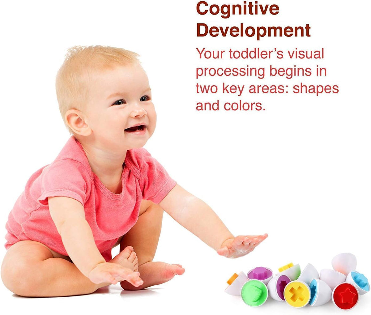 VUIYA Color Matching Egg Set for Kids - Educational Toy for Color and Shape Recognition