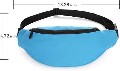 DAITET Crossbody Fanny Pack for Men&Women,Large Waist Bag & Hip Bum Bag with Adjustable Strap for Outdoors Workout Traveling Casual Running Hiking Cycling