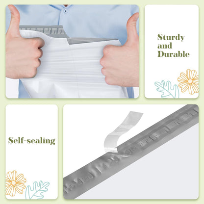 Fuxury Poly Mailers Large 19x24 Inch 100 Pack,Self Adhesive Shipping Bags for Clothing,Waterproof Shipping Envelopes Mailers Poly Package Bags for Small Business,Flexible Mailing Bags White