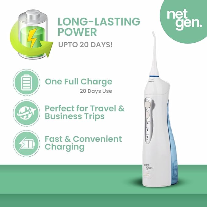 Cordless Water Dental Flosser for Teeth & Gums, Portable Electric Oral Irrigator