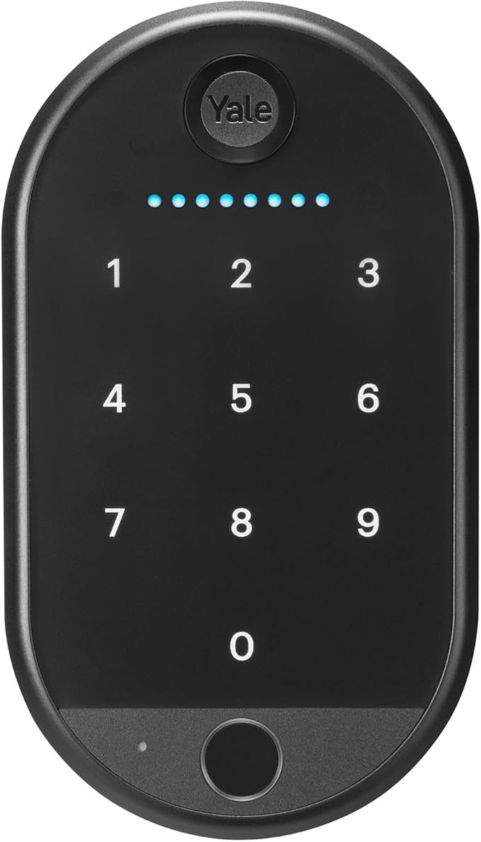 Yale Keypad Touch, Fingerprint Door Lock, Keyless Entry, Smart deadbolt, Pin Code Entry - Does Not Include Required Smart Lock