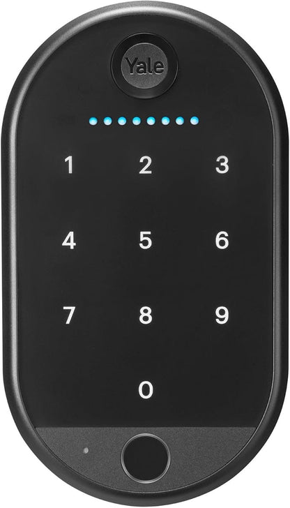 Yale Keypad Touch, Fingerprint Door Lock, Keyless Entry, Smart deadbolt, Pin Code Entry - Does Not Include Required Smart Lock