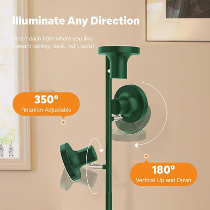 SIBRILLE 36W LED Tree Floor Lamp, Modern Dimmable Standing Lamp
