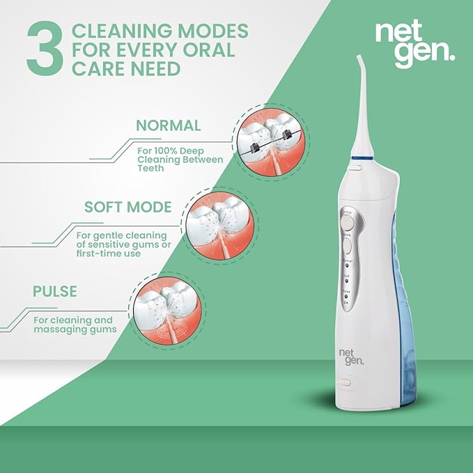 Cordless Water Dental Flosser for Teeth & Gums, Portable Electric Oral Irrigator