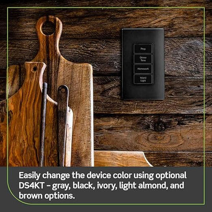 Leviton Decora Smart Controller Switch, Wi-Fi 2nd Gen, Neutral Wire Required, Works with My Leviton, Alexa, Google Assistant, Apple Home/Siri, & Wired or Wire-Free 3-Way, D2SCS-1RW, White