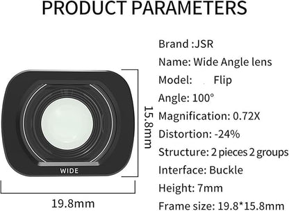 Compatible for DJI Flip - Lens Wide-Angle Filter Set (CPL, Night, ND32/64/128, 1/4 Black Mist, Waterproof)(A)