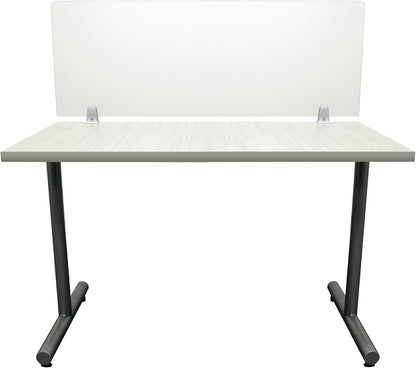 OBEX Clear Acrylic Desk Mounted Privacy Panel, 18" x 24", Clear
