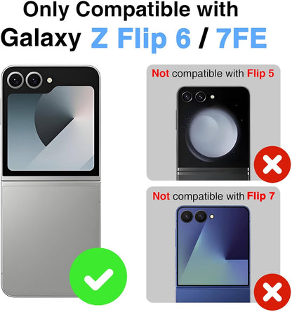 STORMTAL for Samsung Galaxy Z Flip 6 Case/Z Flip 7 FE Case, Hinge Protection, Built-in Screen Protector, Wireless Charging, Slim Rugged Phone Protective Case for Galaxy Z Flip 6 Wine