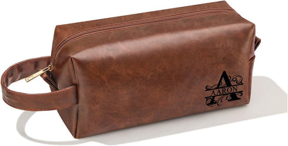 Aaron Mens Gifts for Birthday Anniversary, Husband Dad Grandpa Gifts, Christmas Valentines Fathers Day Ideas Gifts for Husband Dad Brother Grandpa from Wife Daughter Toiletry Bag for Men