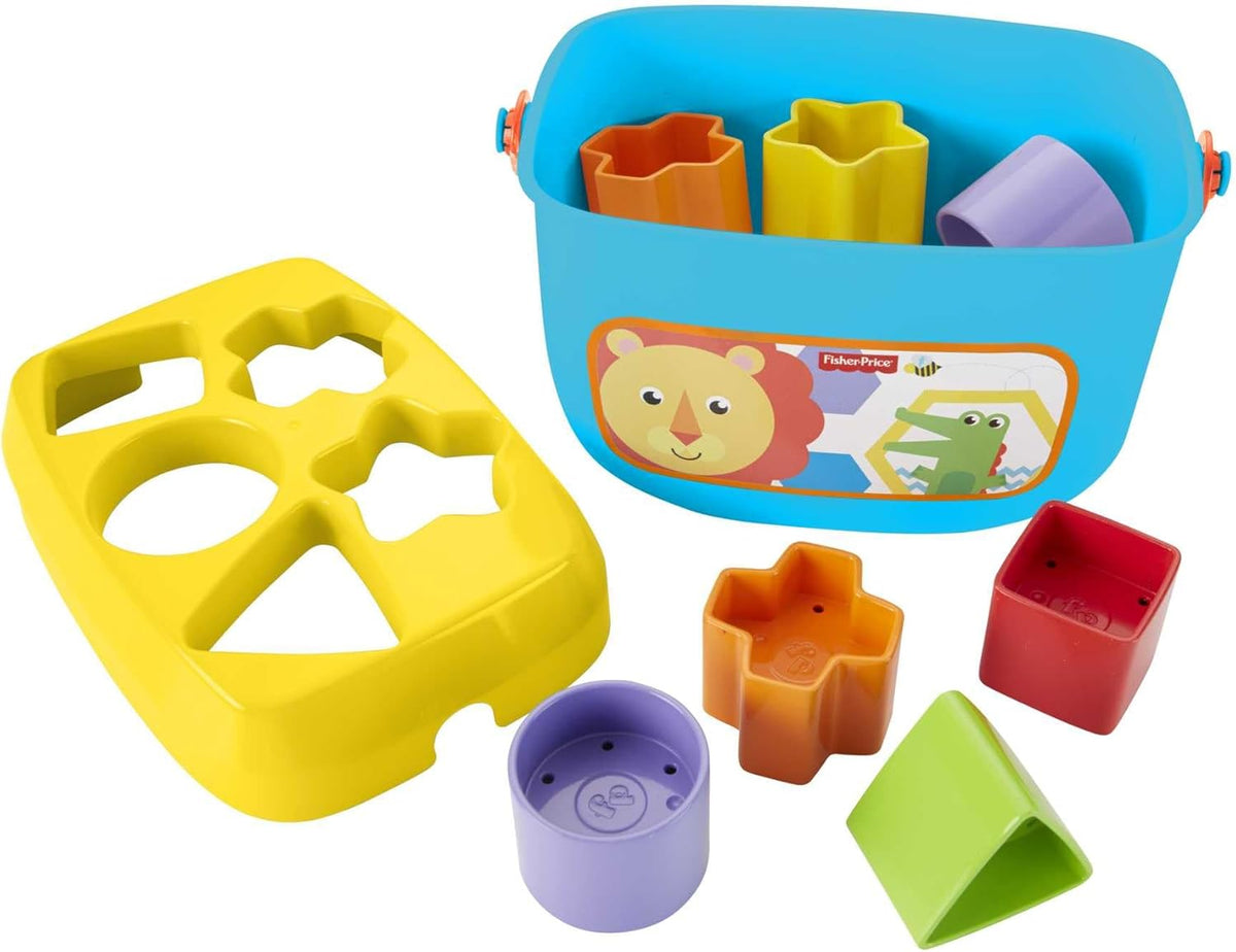 Fisher-Price Stacking Toy Baby's First Blocks Set for Sorting, Stacking & Dropping, Ages 6+ Months