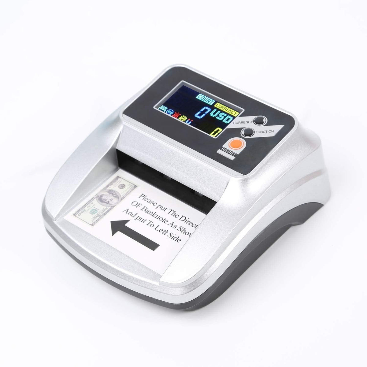 Counterfeit Money Checker Bill Detector Machine 2 in 1 with 5 Full Detection and Long-Term Service