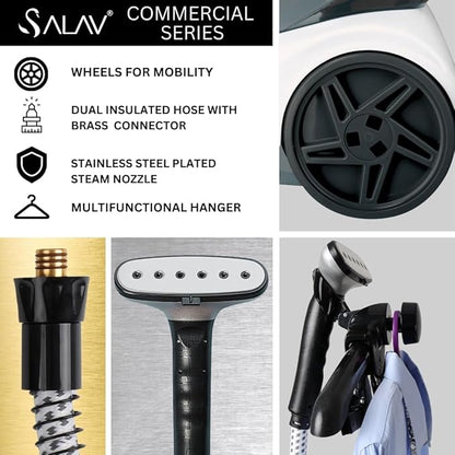 SALAV Heavy Duty Commercial Full-Size Garment Steamer