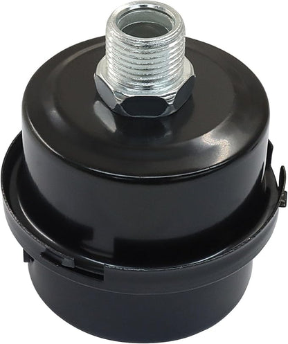 2 Pcs Air Compressor Silencer, 3/8" Thread Air Compressor Intake Filter 16mm Air Compressor Filter Noise Muffler