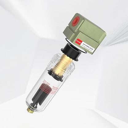 NPT 1/4 Auto Drain Air Pump Filter Pneumatic Water Trap for Air Compressor Oil Separator Compressed Airline Dryer Trap Inline Automatic AF2000-02D