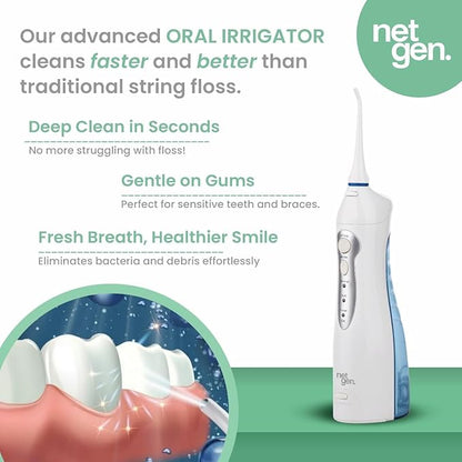 Cordless Water Dental Flosser for Teeth & Gums, Portable Electric Oral Irrigator