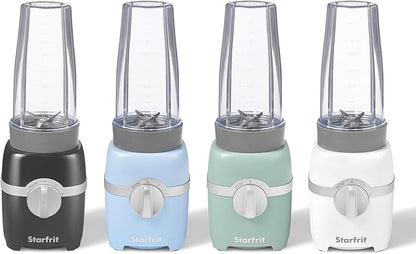 Starfrit Personal Blender - Two 828ml Cups - High, Low & Pulse Modes - 300W - White