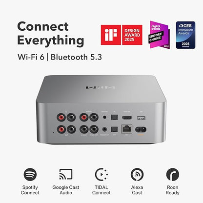 WiiM Ultra Music Streamer & Digital Preamp | 3.5" Touchscreen, Compatible
