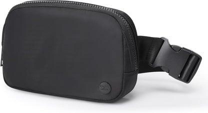 Fanny Packs for Women，Waterproof Belt Bag Bum Bags for Crossbody，Fashion Waist Packs with Adjustable Strap for Traveling, Hiking, Running（Black）