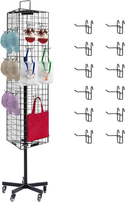 NectaCol Triangular Gridwall Panel Display Stand