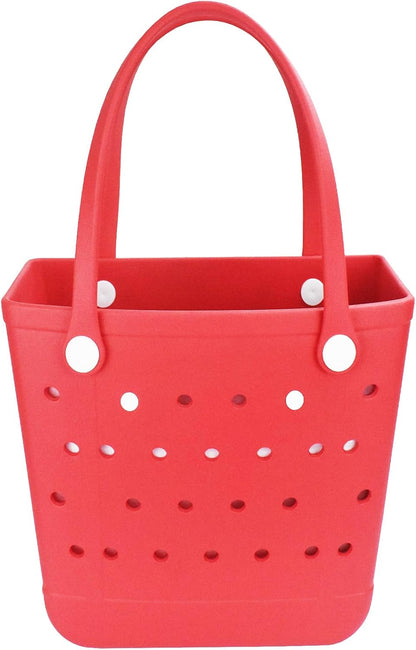 Tote Bag for Women - Large Rubber Beach Bag, Medium Waterproof Sandproof Travel Tote Bags for Beach Outdoor Sports