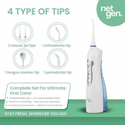 Cordless Water Dental Flosser for Teeth & Gums, Portable Electric Oral Irrigator