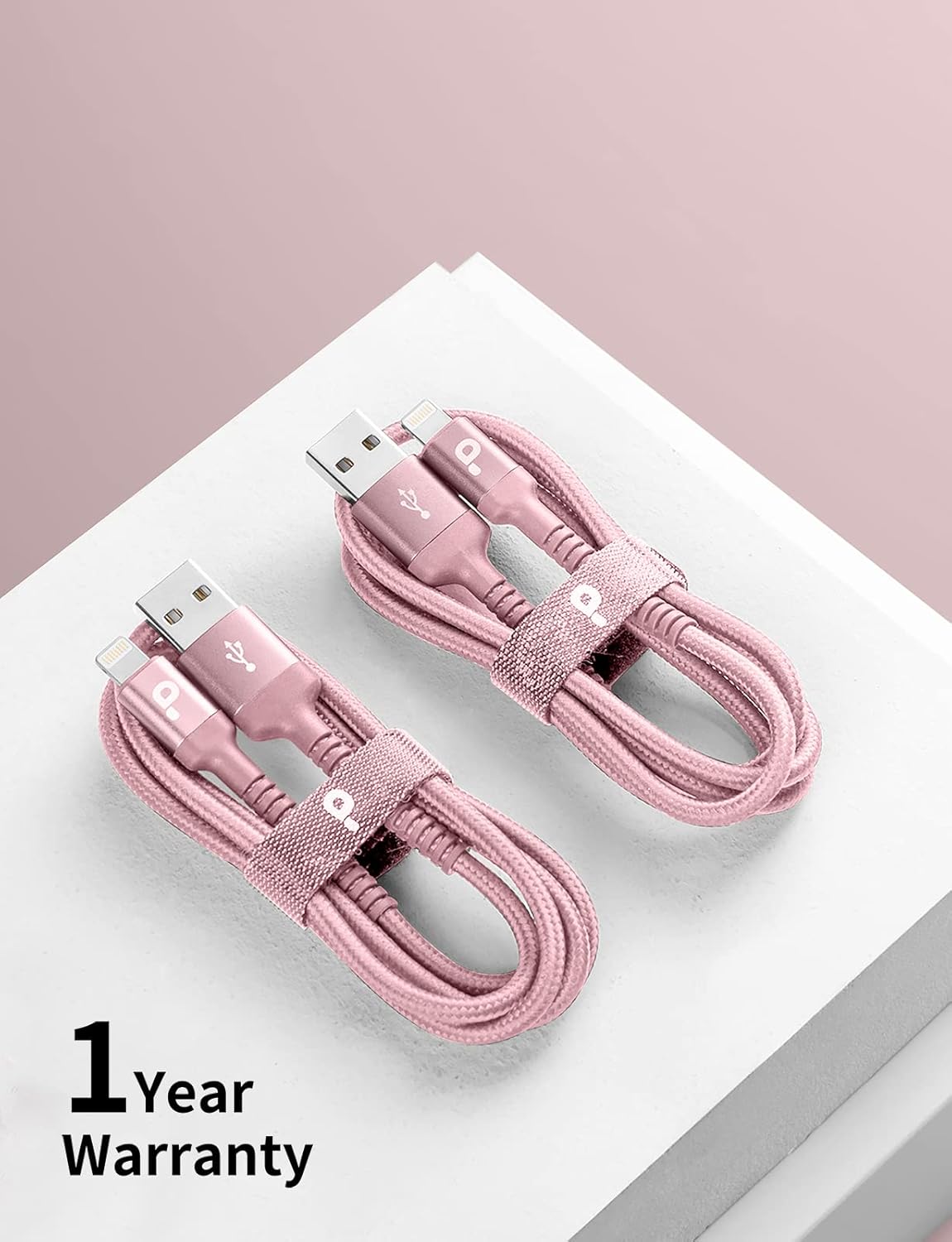 iPhone Charger 6FT 2Pack, Lightning Cable [Apple MFi Certified] iPhone Fast Charging Cord Compatible with iPhone 14/13/12/11 Pro Max/XS MAX/XR/8/7/Plus/6S/6/SE/5S/iPad (Pink)