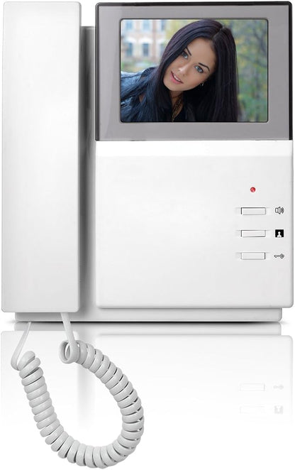 AMOCAM Video Door Phone System, 4.3 Inches Clear LCD Monitor Wired Video