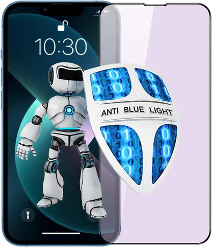 PERFECTSIGHT Anti Blue Light Screen Protector Compatible with iPhone 13 Pro Max 6.7 inch, Eye Care HD Clear Tempered Glass - Anti Eye Fatigue & Eye Dry Easy Installation
