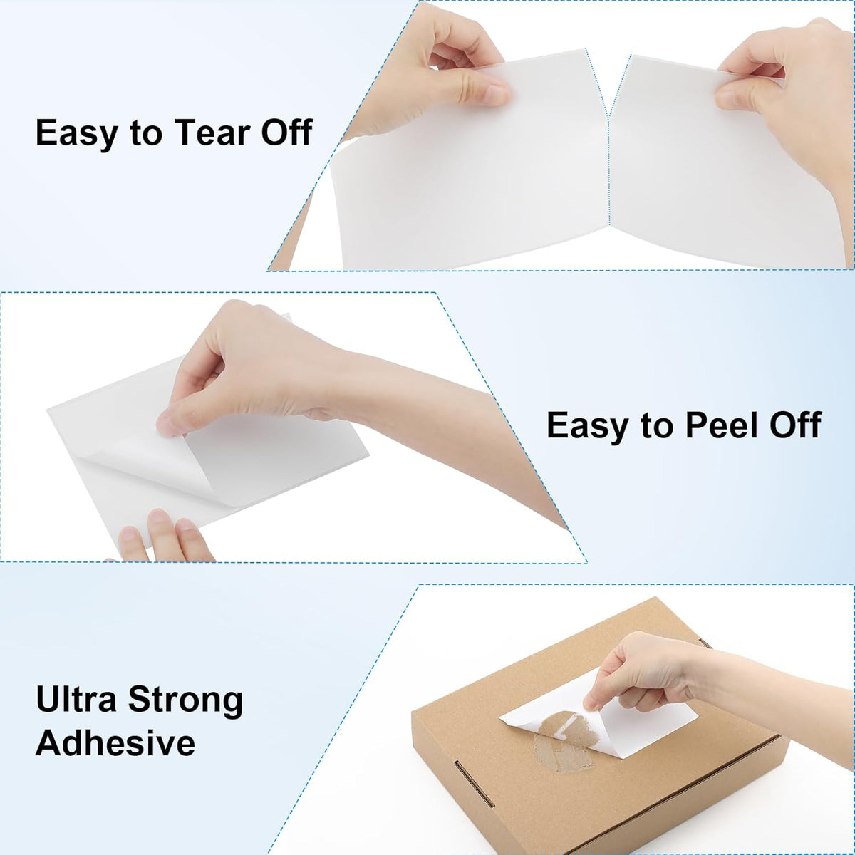 MaxGear 4" x 6" Direct Thermal Shipping Labels, 500 Perforated Mailing Labels, Compatible with Brother, Zebra, Rollo & Most Thermal Printers, Commercial Grade, Not for Dymo