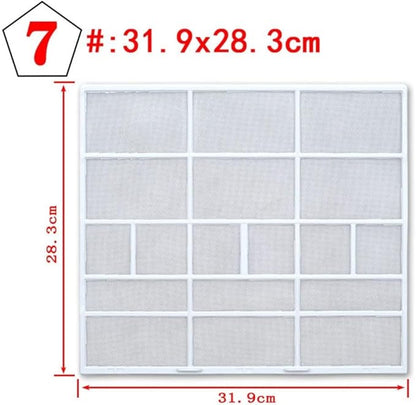 Wall Mounted Air Conditioner Dustproof Filter Cover,Plastic Indoor Unit Air Outlet Screen Compatible with Household Split System AC(31.9X28.3cm)