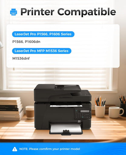78A Black Toner Cartridge (2-Pack) with chip High Yield Replacement for HP 78A CE278A Toner Cartridges Compatible with HP Laserjet Pro MFP M1536dnf P1566 P1606dn Printer M1536 P1606 Series Ink Copy