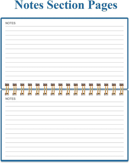 Check Registers for Personal Checkbook - A6 Blank Ledger Transaction Registers for Personal, Check Register Book for Checking and Saving Account, Deposit and Credit Card, 3,75" x 6.75", Blue