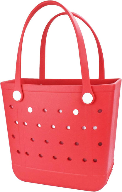 Tote Bag for Women - Large Rubber Beach Bag, Medium Waterproof Sandproof Travel Tote Bags for Beach Outdoor Sports