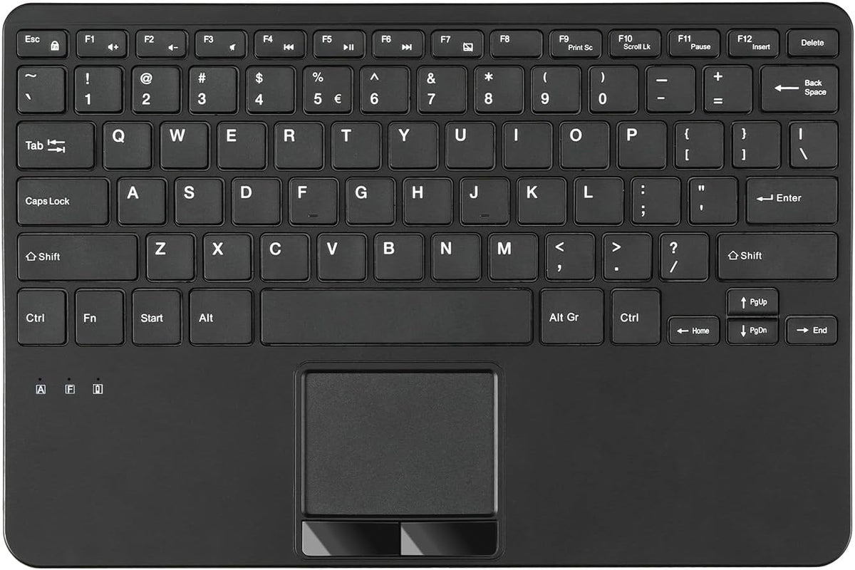 Perixx PERIBOARD-725 Wireless Keyboard with Touchpad - Multi-Device Connection with 2.4G and Bluetooth - Silent Scissor Keys - 11.18x7.17x1.1 Inches Dimension - US English
